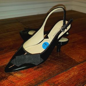 Adrienne Vittadini 7.5 kitten heel shoes